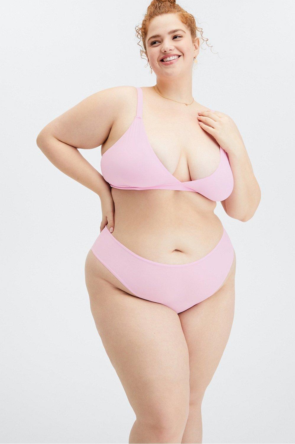 Fabletics Fine Touch Classic Brief Womens pink plus Size 4X Product Image