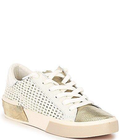 Dolce Vita Zina Dune Embossed Leather Retro Sneakers Product Image