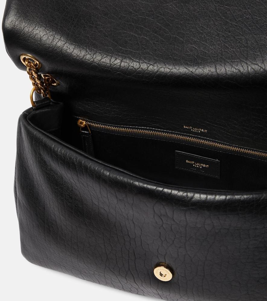 SAINT LAURENT Calypso Large Leather Shoulder Bag In Black Product Image