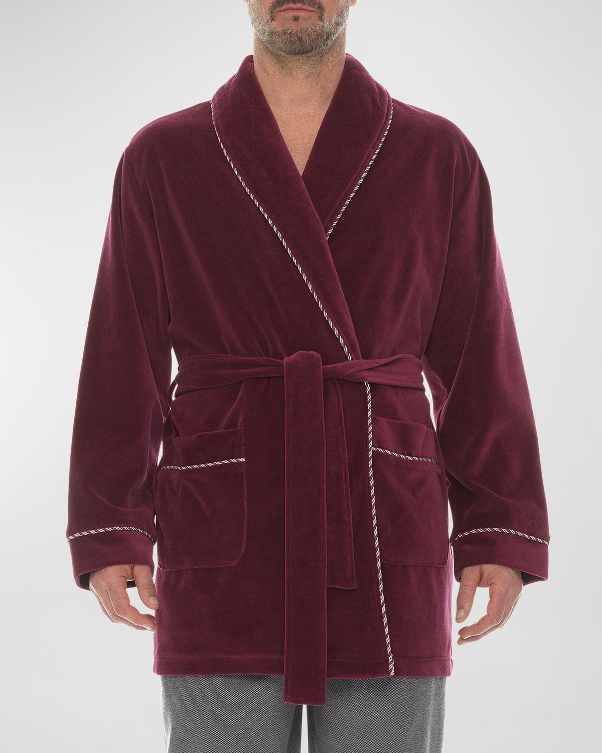 Mens Velour Smoking Jacket Product Image