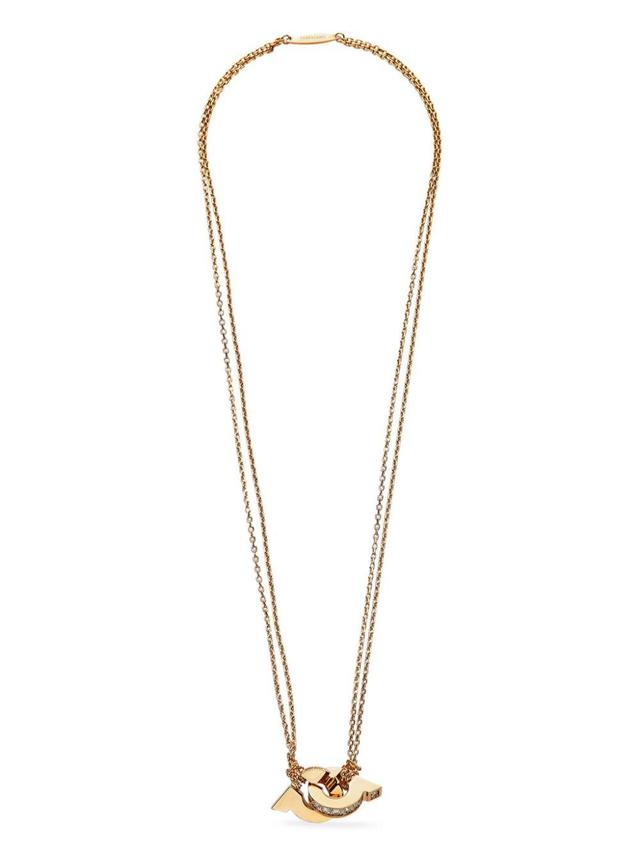 Double Gancini pendant necklace Product Image