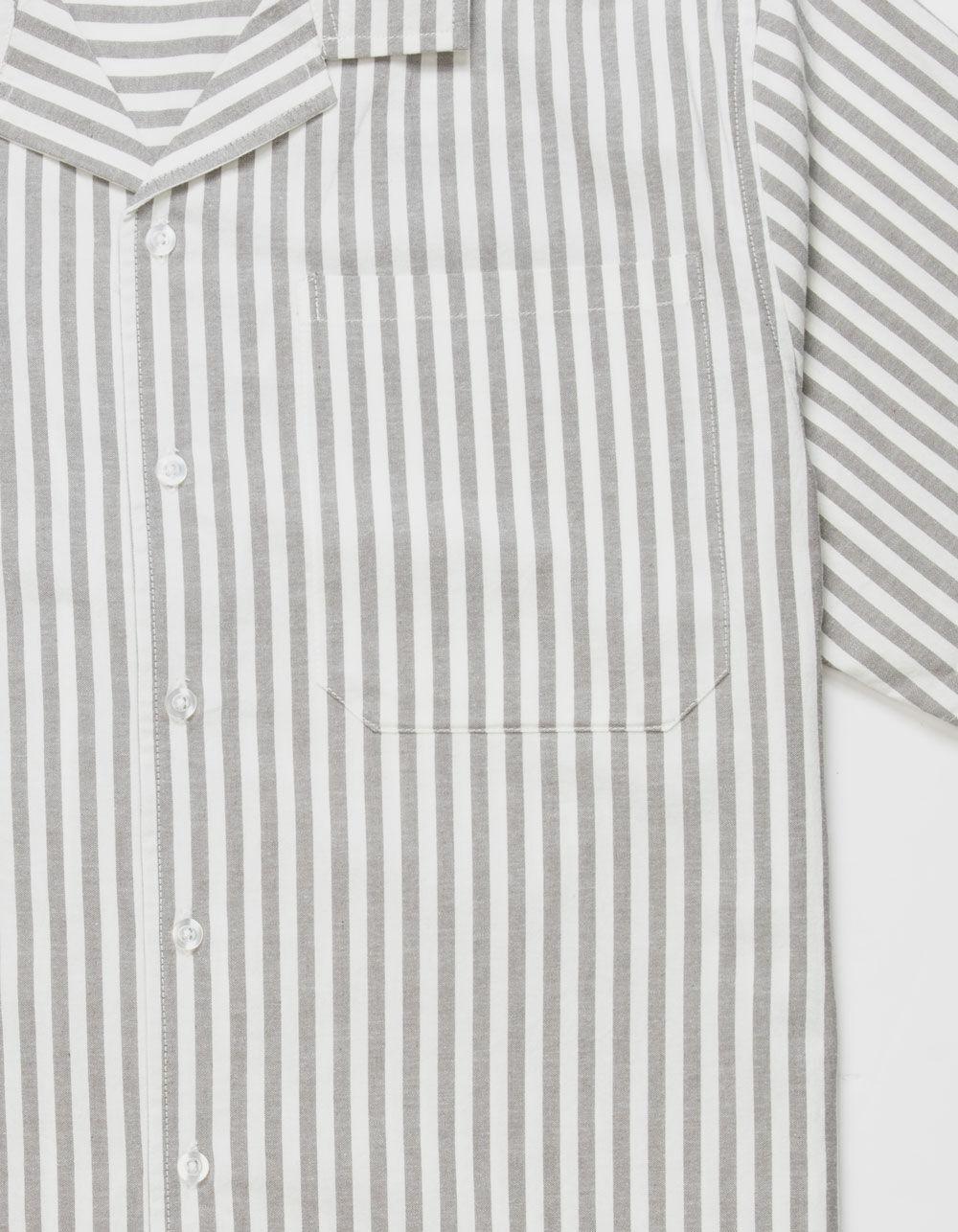 RSQ Mens Stripe Oxford Camp Shirt Product Image