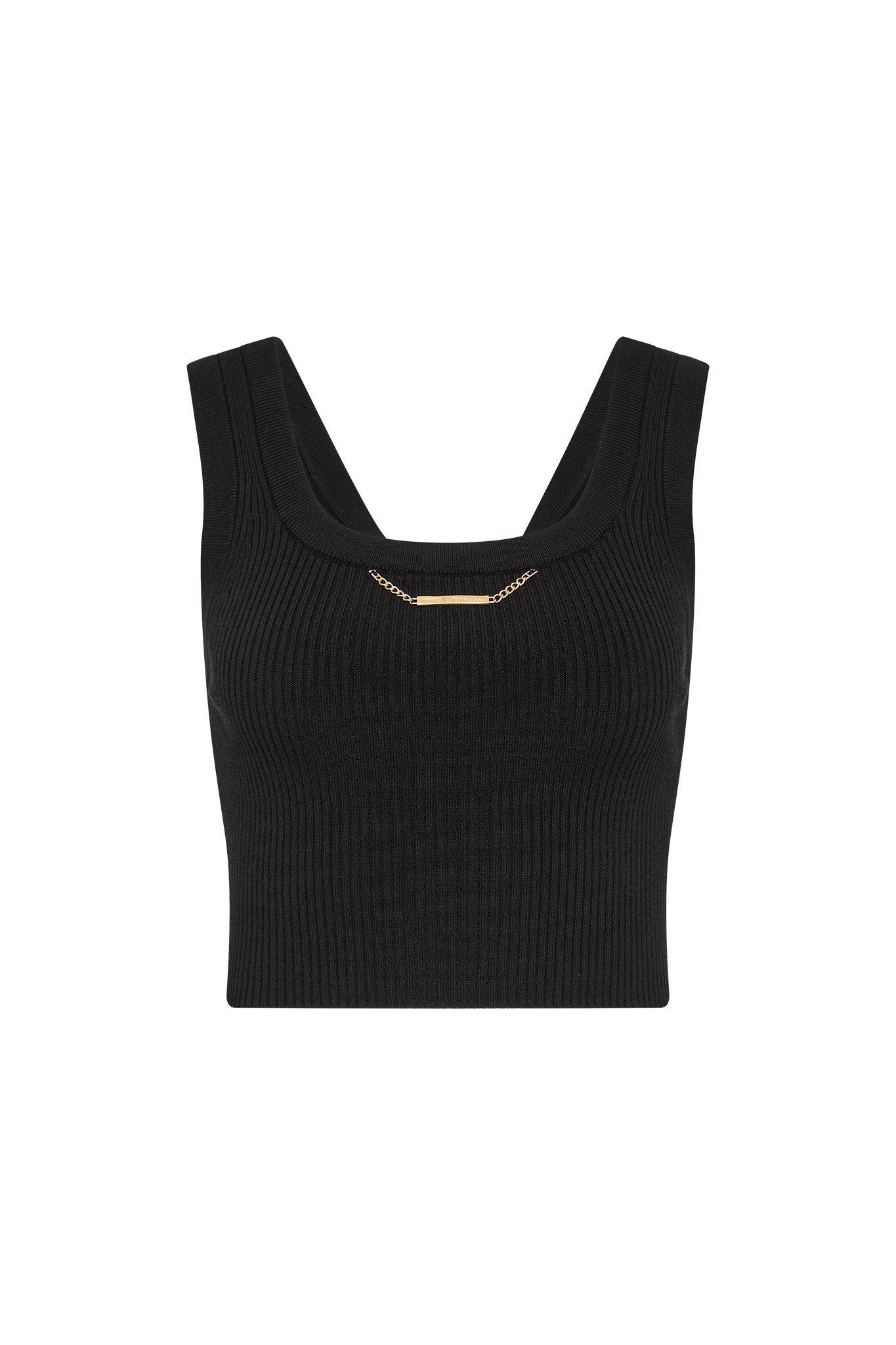 Estella Cropped Knit Tank Product Image