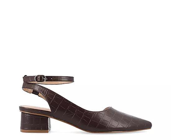 Journee Collection Keefa Womens Heels Brown Product Image