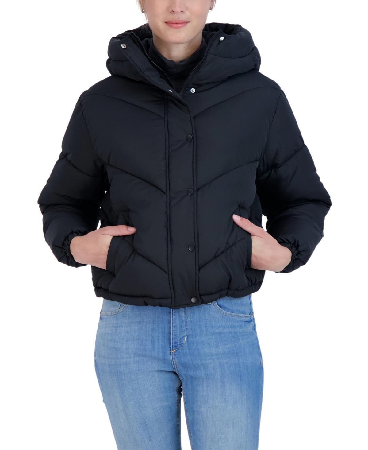 Sebby Juniors Women Short Hooded Puffer Jacket Product Image