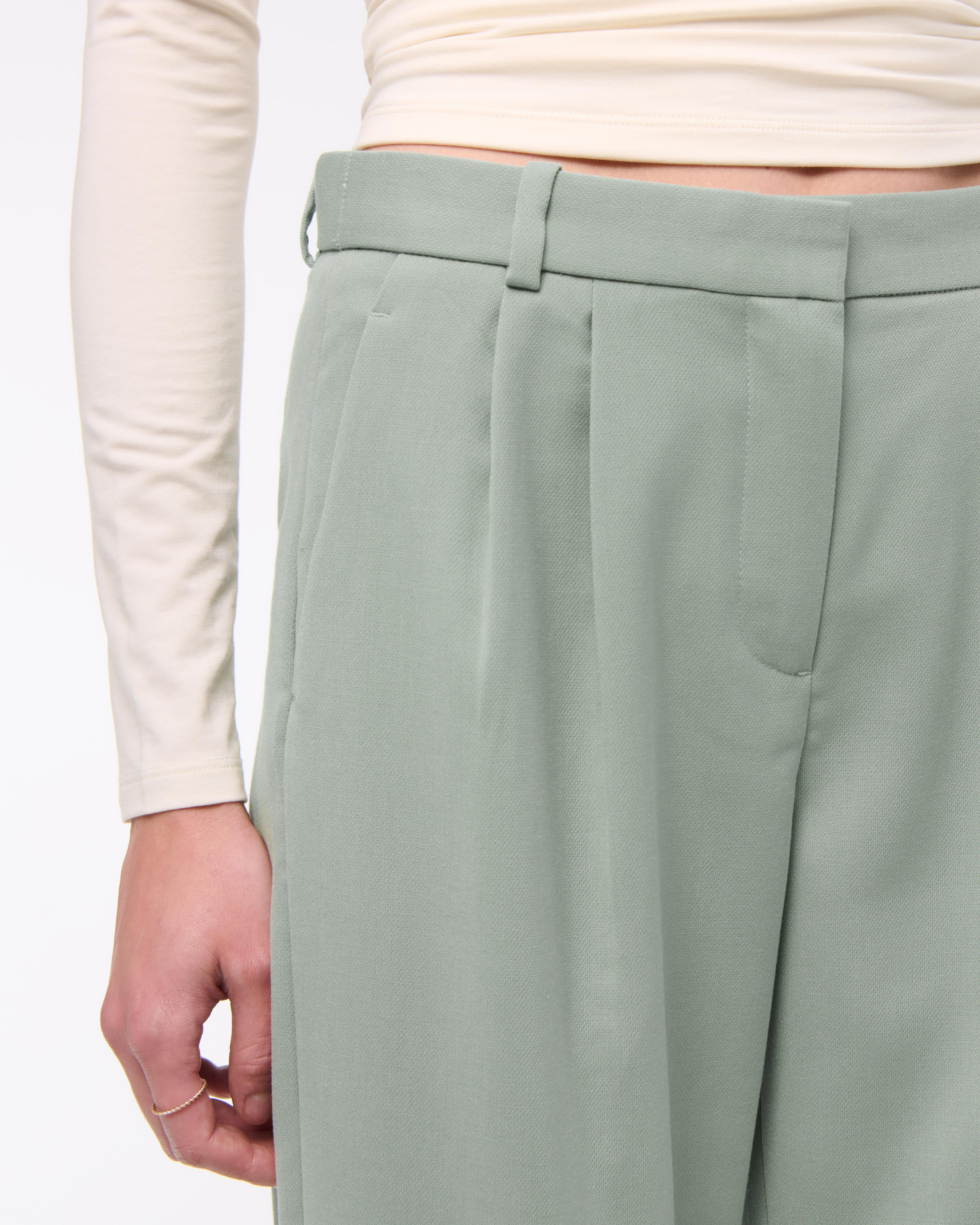 A&F Sloane Low Rise Tailored Wide Leg Pant Product Image