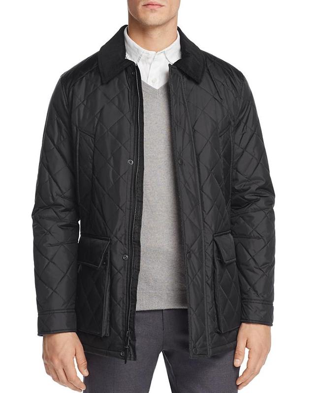 Cole Haan Mens Quilted Field Jacket - Navy Product Image