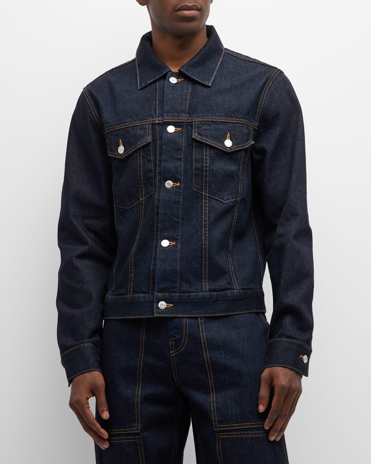 Mens Denim Trucker Jacket Product Image