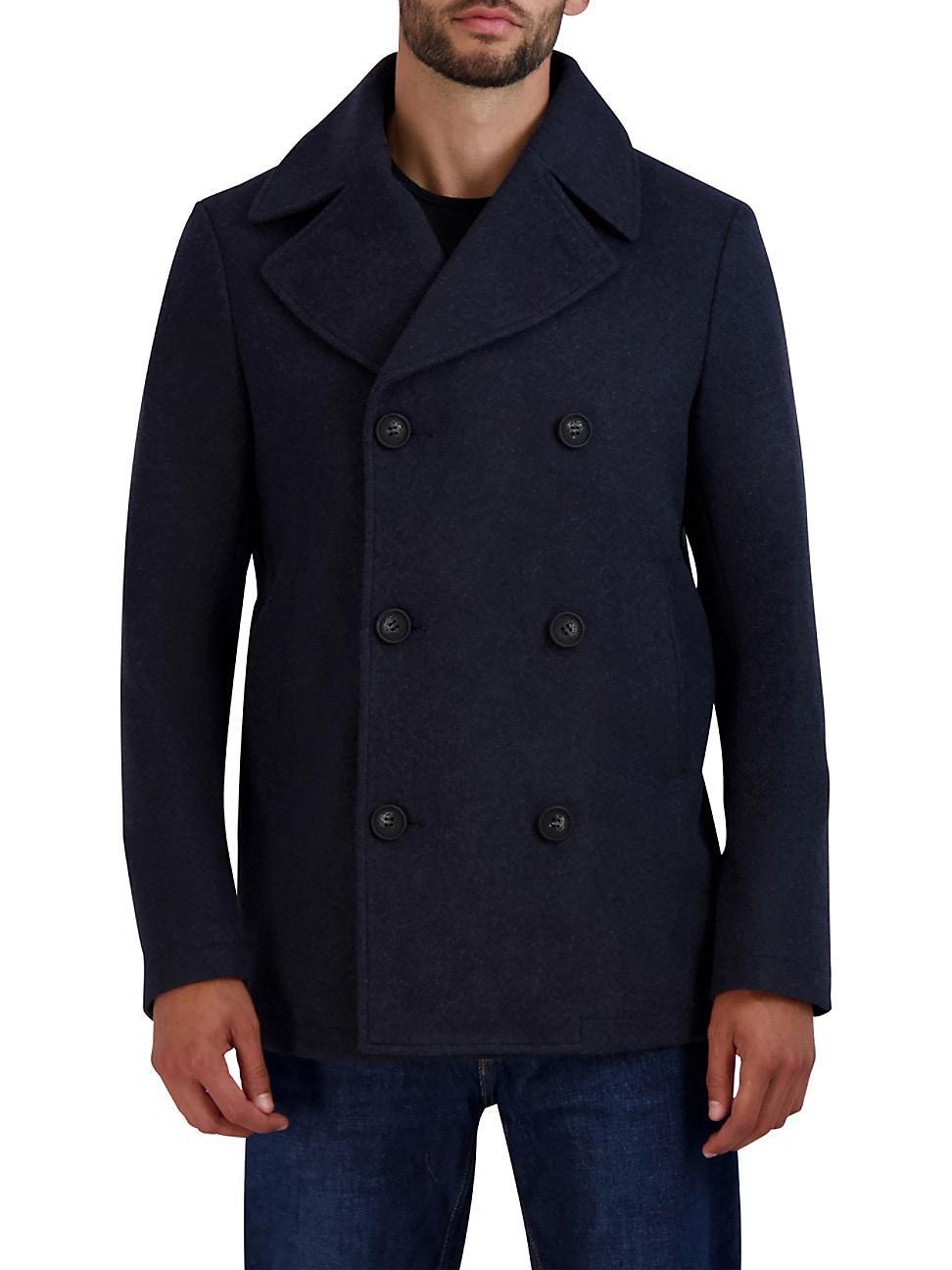 Mens Stretch Wool Peacoat Product Image