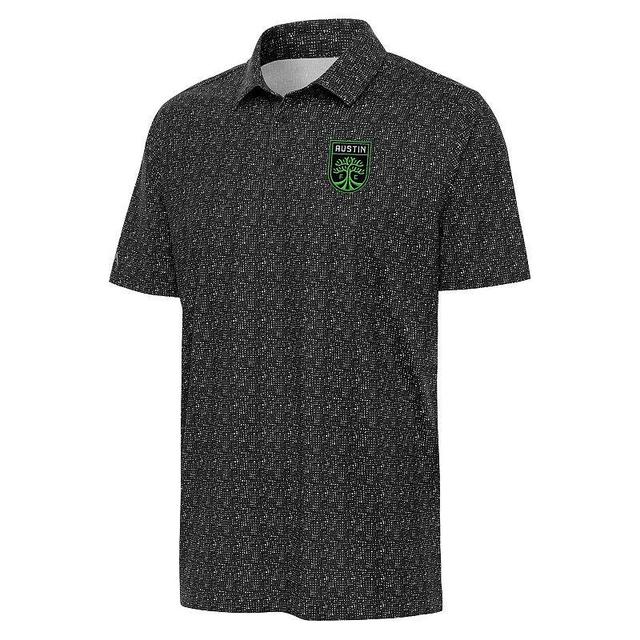 Mens Antigua Black LAFC Figment Polo Product Image