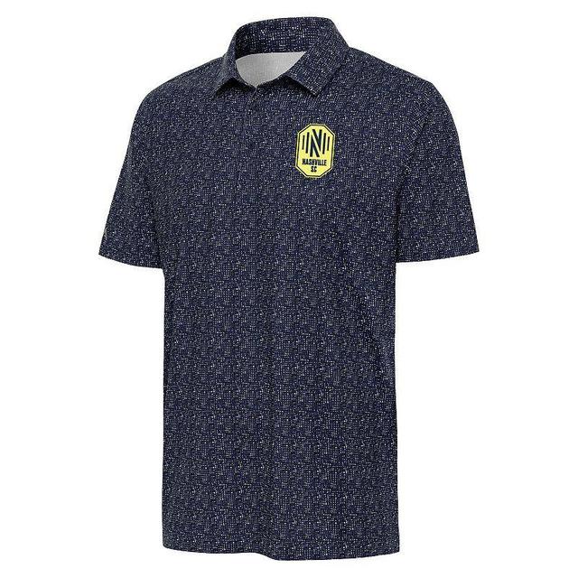 Mens Antigua Navy Nashville SC Figment Polo Mls Blue Product Image