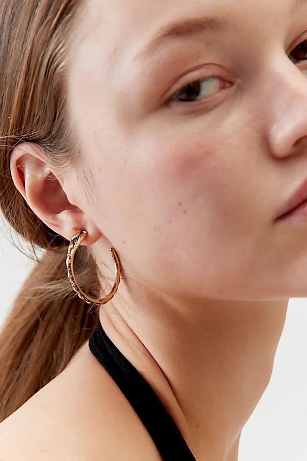 Snake Hoop Earring Womens at Urban Outfitters Product Image