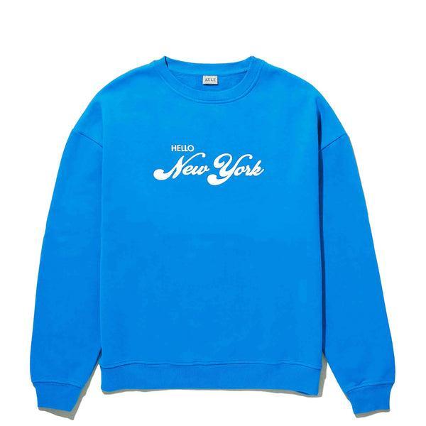 The Oversized Hello New York Sweatshirt - Royal Blue Product Image