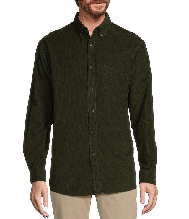 Roundtree & Yorke Long Sleeve Solid Classic Corduroy Sport Shirt Product Image