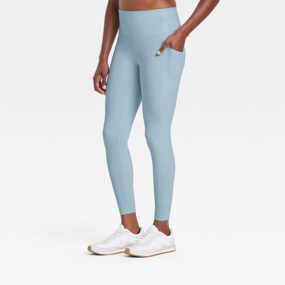 Womens Dynamic Flex High-Rise Pocketed 7/8 Leggings - All In Motion Steel Blue XL Product Image