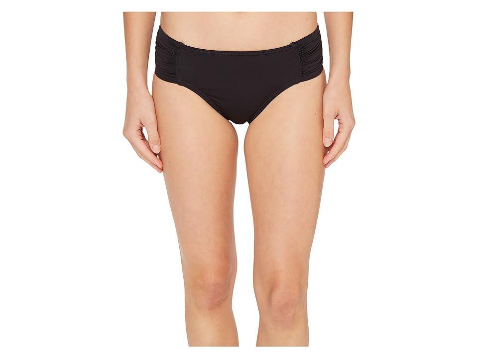 Tommy Bahama Pearl High-Waist Side-Shirred Bikini Bottom Women's Swimwear Product Image