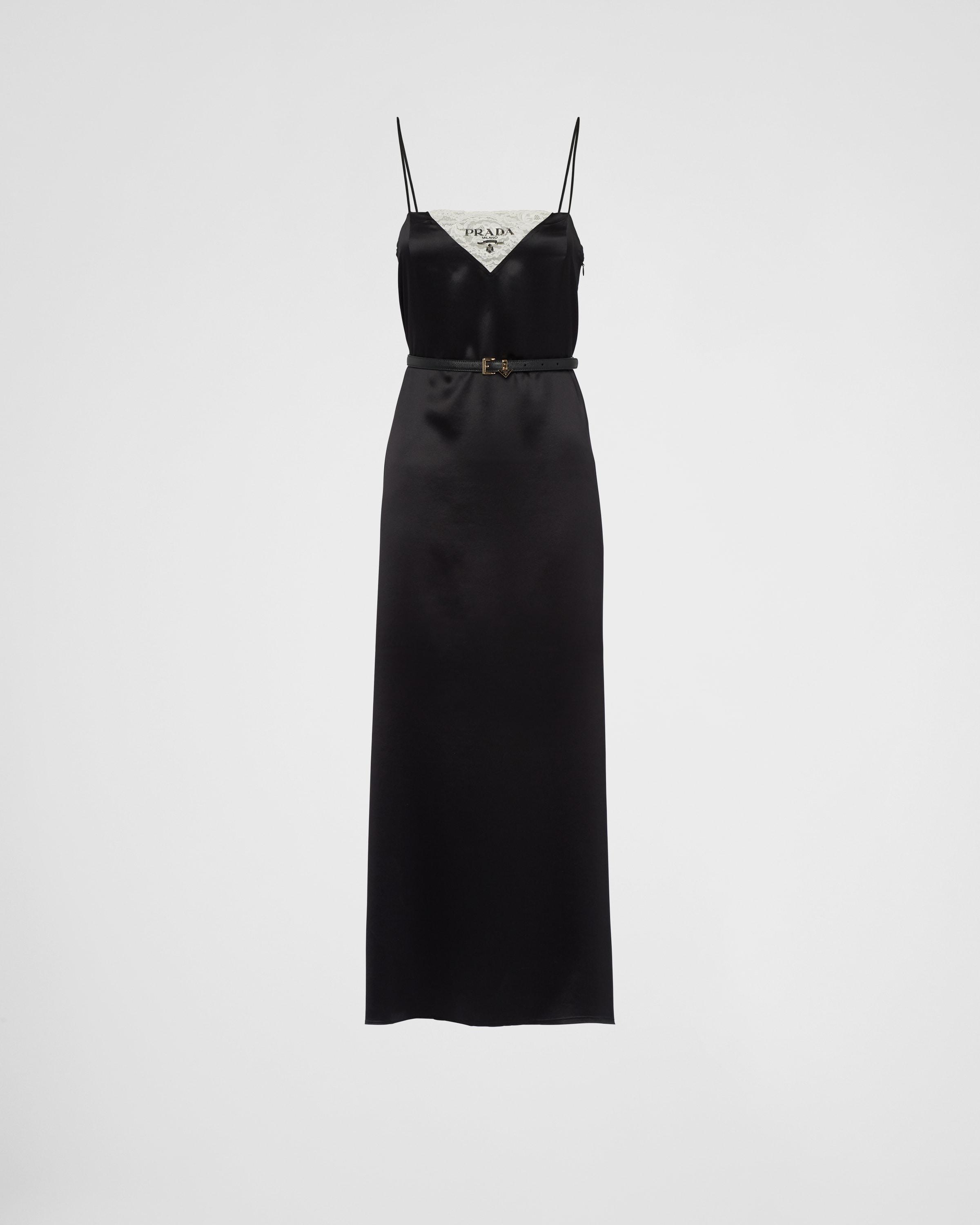 Satin crepe slip dress Product Image