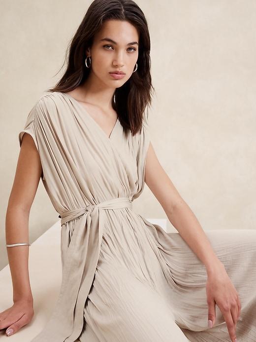 Crystal Pleated Jumpsuit Product Image