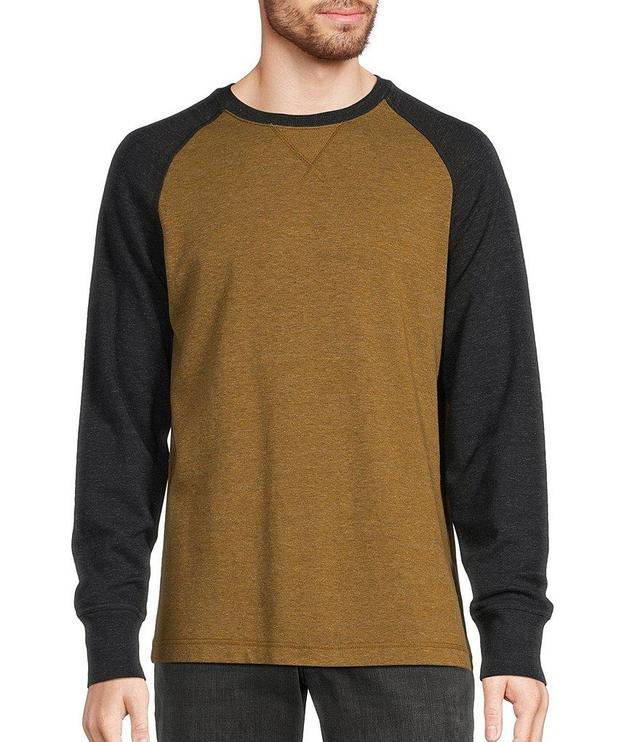 L.L.Bean Washed Double-Knit Color Block Crewneck T-Shirt Product Image