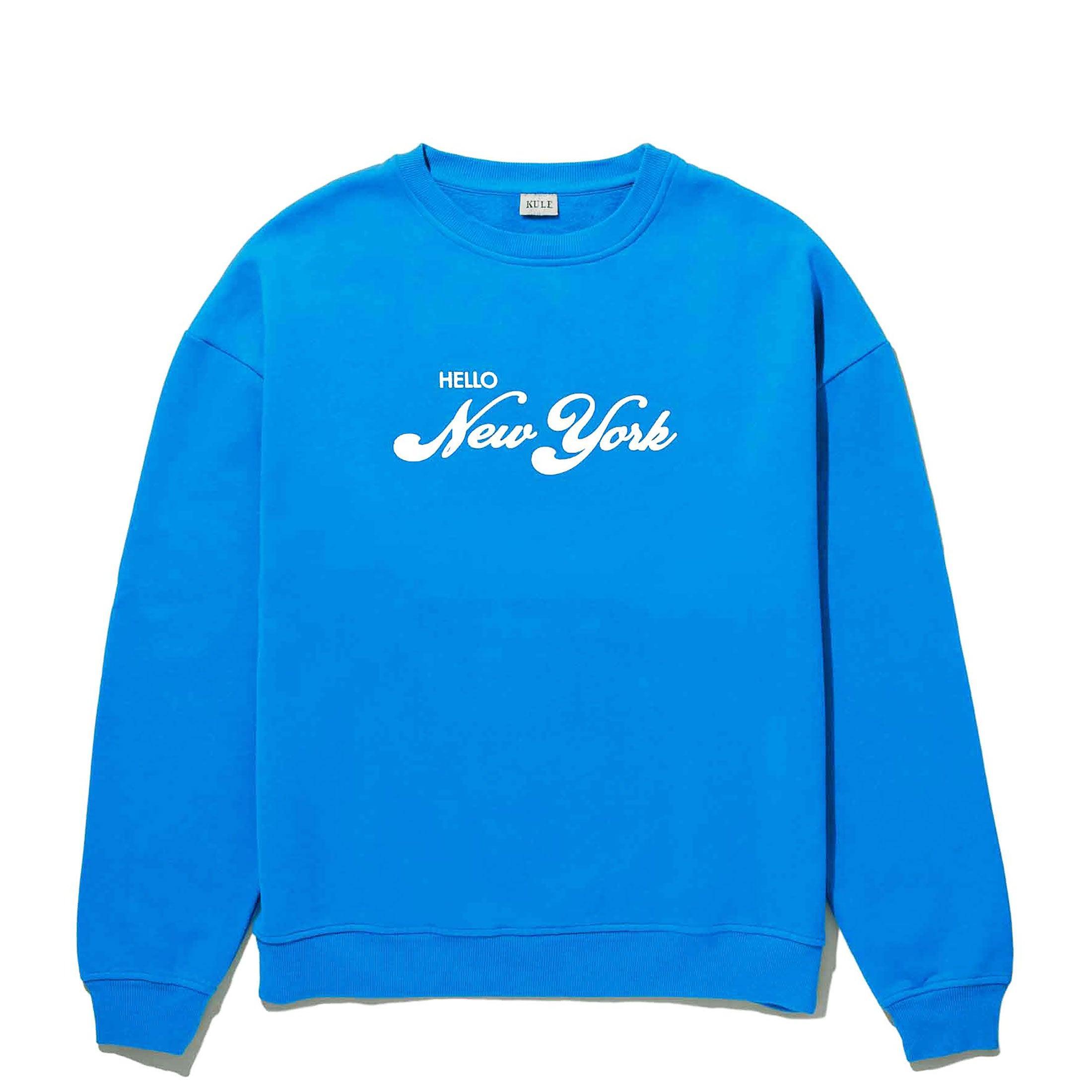 The Oversized Hello New York Sweatshirt - Royal Blue Female Product Image