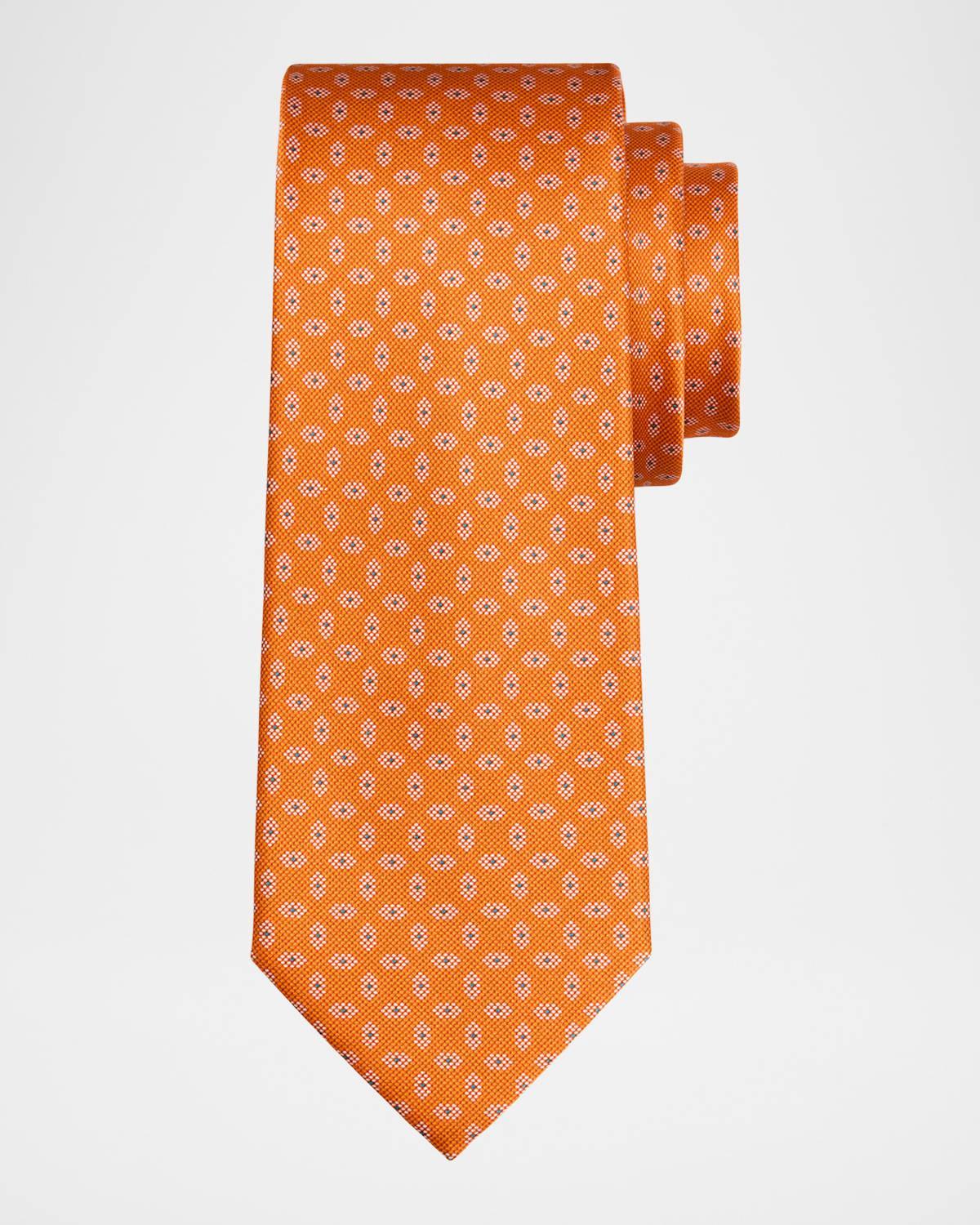 Men's Geometric Silk Tie Product Image