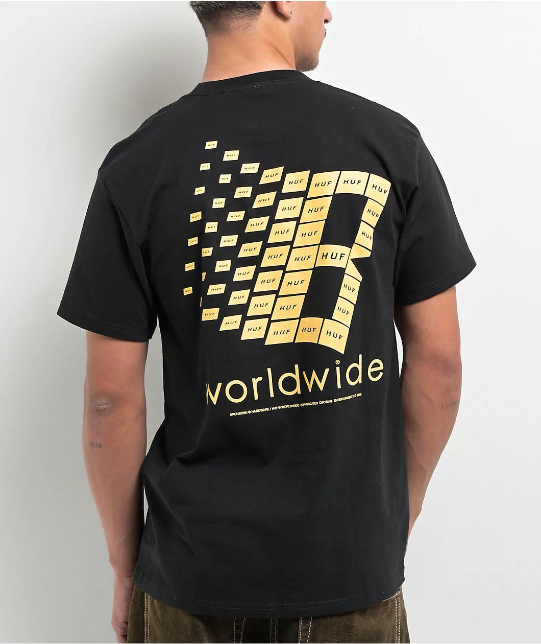 HUF x Bronze 56K Worldwide Black T-Shirt Product Image