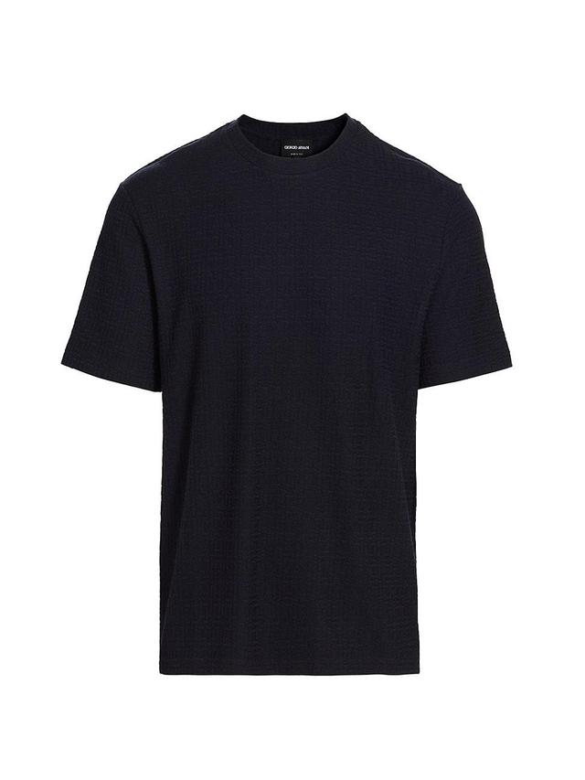 Mens Jacquard Crewneck T-Shirt Product Image