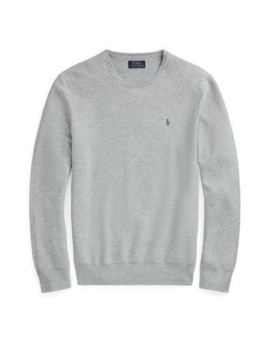 POLO RALPH LAUREN Man Sweater Light Grey Size Xxl Cotton Product Image