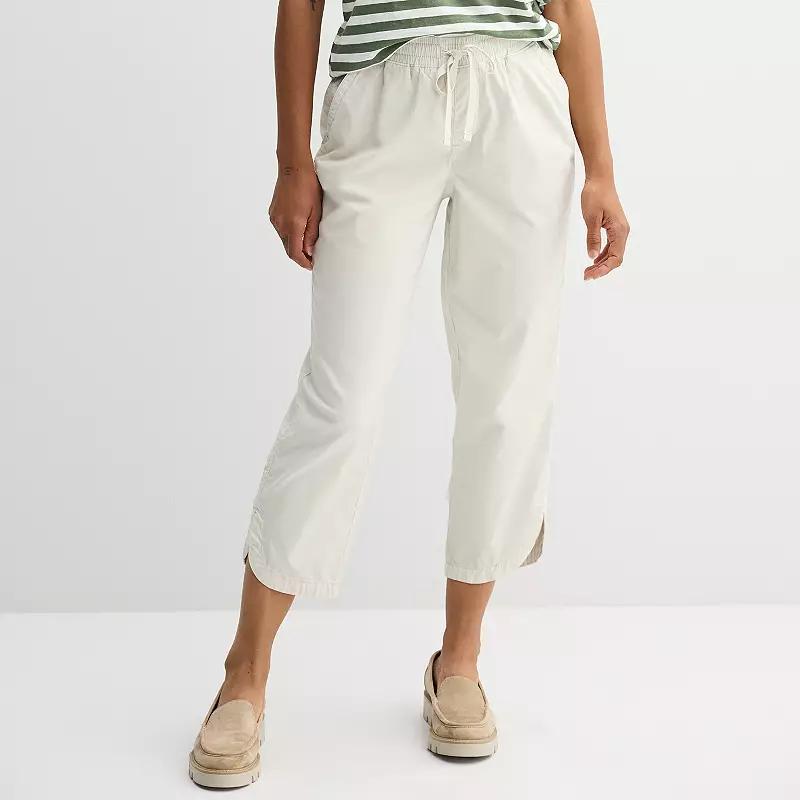 Womens Sonoma Goods For Life Tulip Hem Capri Pants Manolo Green Product Image