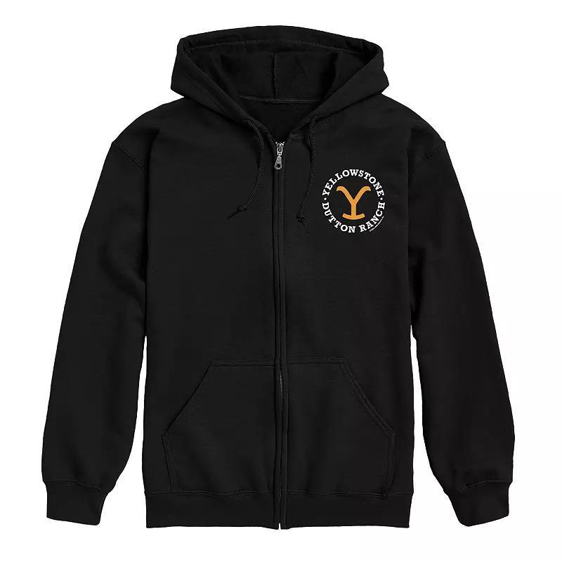 Mens Yellowstone Y Brand Zip Hoodie Black Product Image