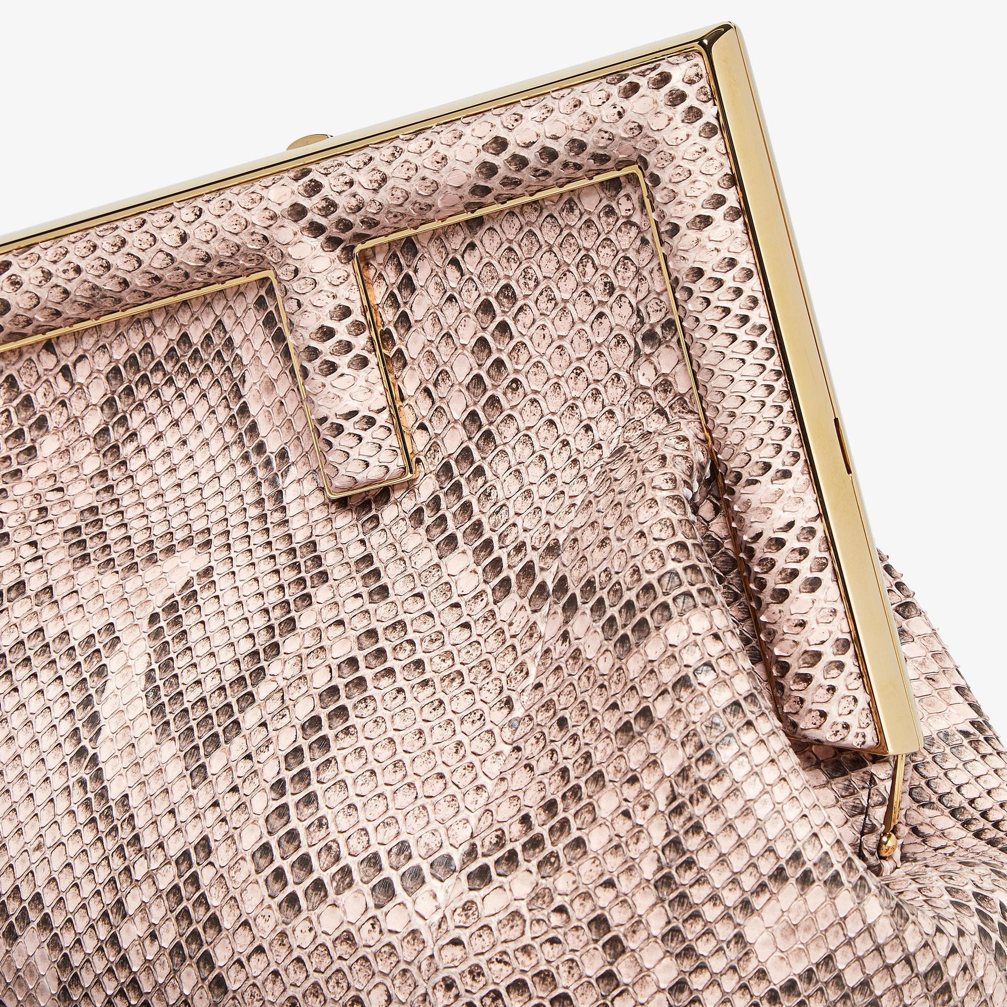 Fendi First MidiPowder pink python leather bag Product Image