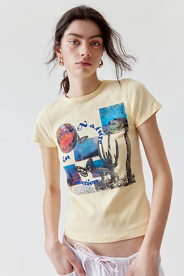 Nature In Motion Photo Baby Tee Womens at Urban Outfitters Product Image