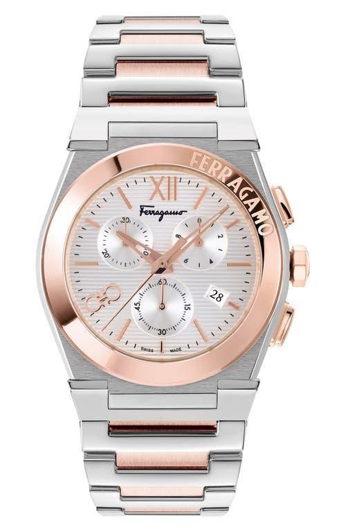 Mens Vega Chrono Two-Tone Stainless Steel Watch, 42mm Product Image