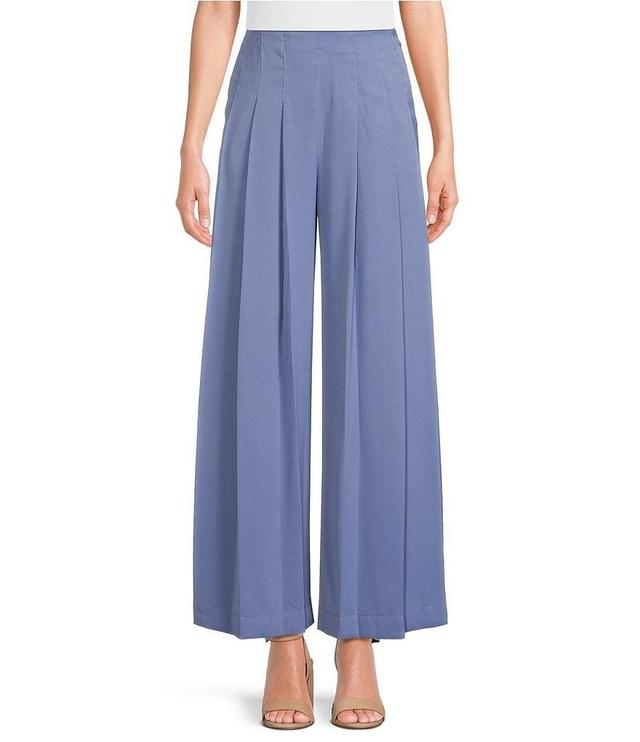 Skies Are Blue Pleated Wide Leg Pants Product Image