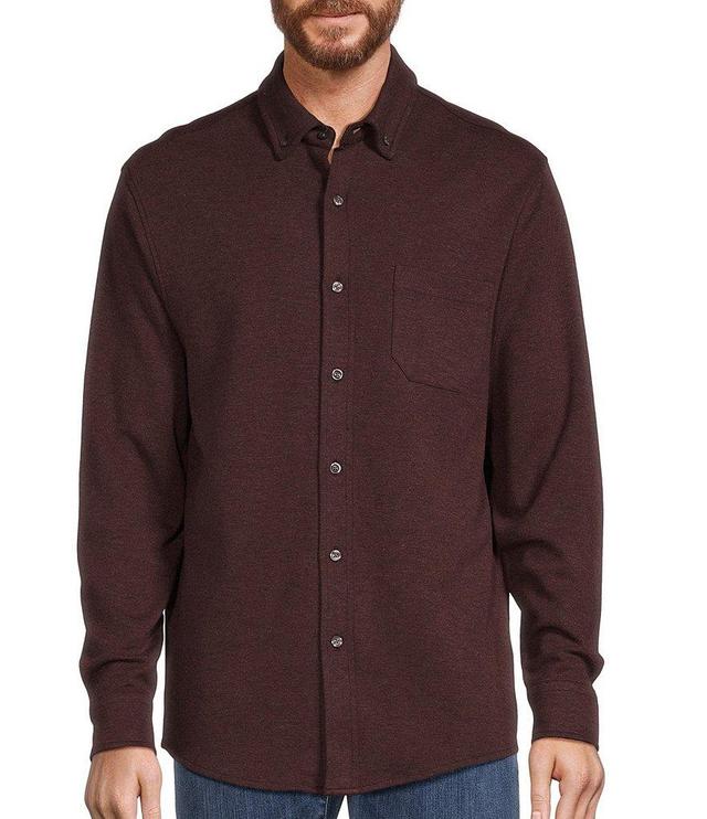 Roundtree  Yorke Long Sleeve Solid Coatfront Shirt Product Image