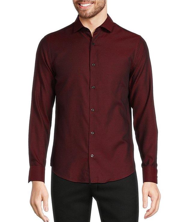 Murano Timeless Twenties Collection Slim Fit Herringbone Print Long Sleeve Woven Shirt Product Image