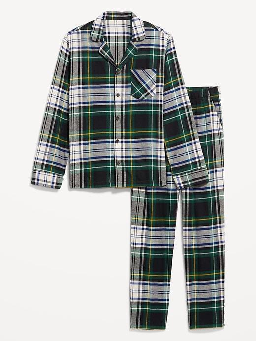 Flannel Pajama Set for Men Product Image