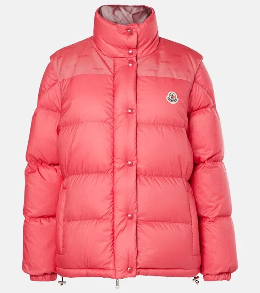 MONCLER Verone Down Jacket In Pink Product Image