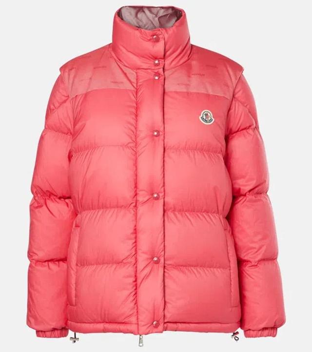 MONCLER Verone Down Jacket In Pink Product Image