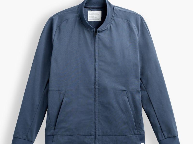 Shadow Blue Heather Men's Kinetic Bomber Jacket Product Image