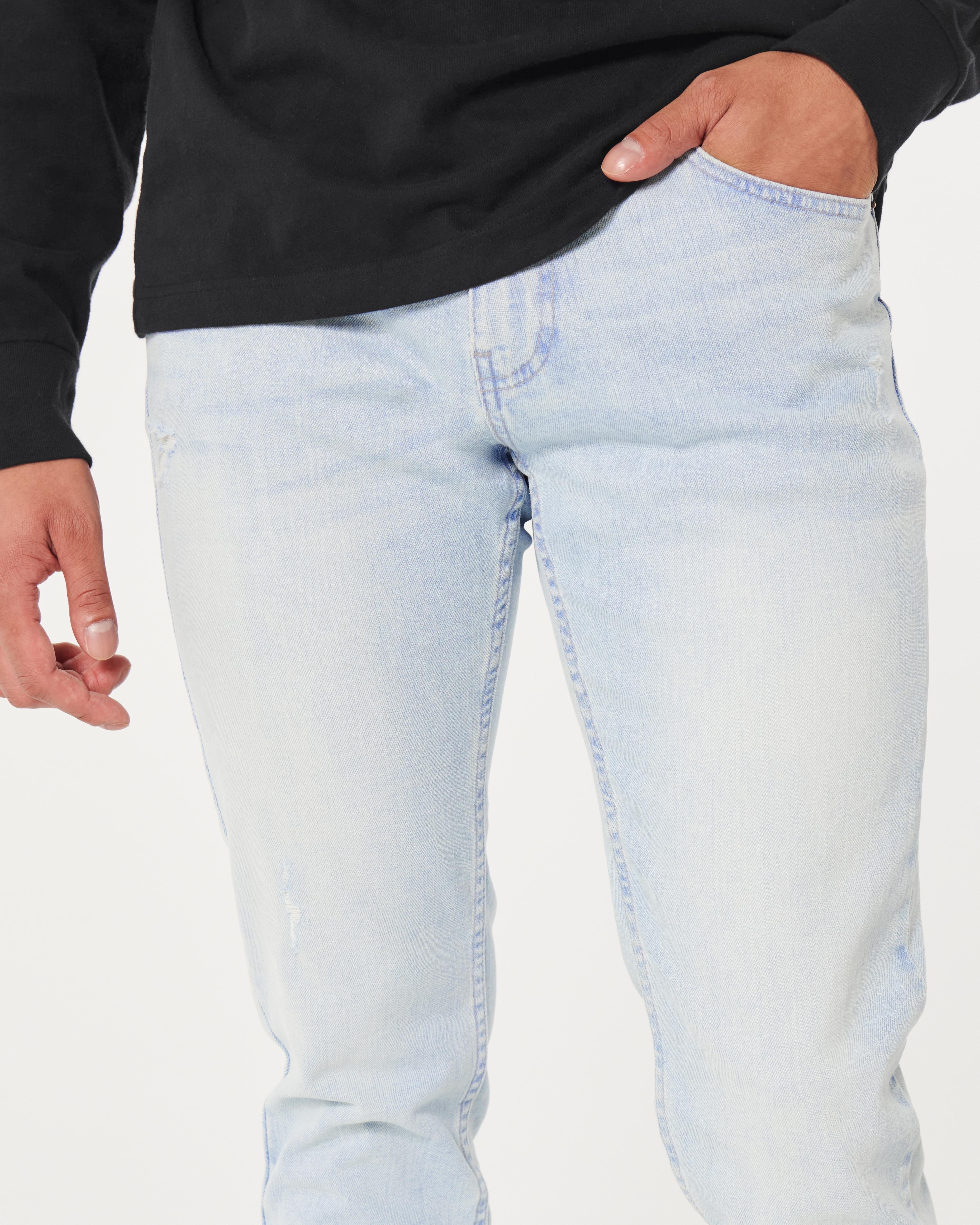 Distressed Light Wash Skinny Jeans Product Image