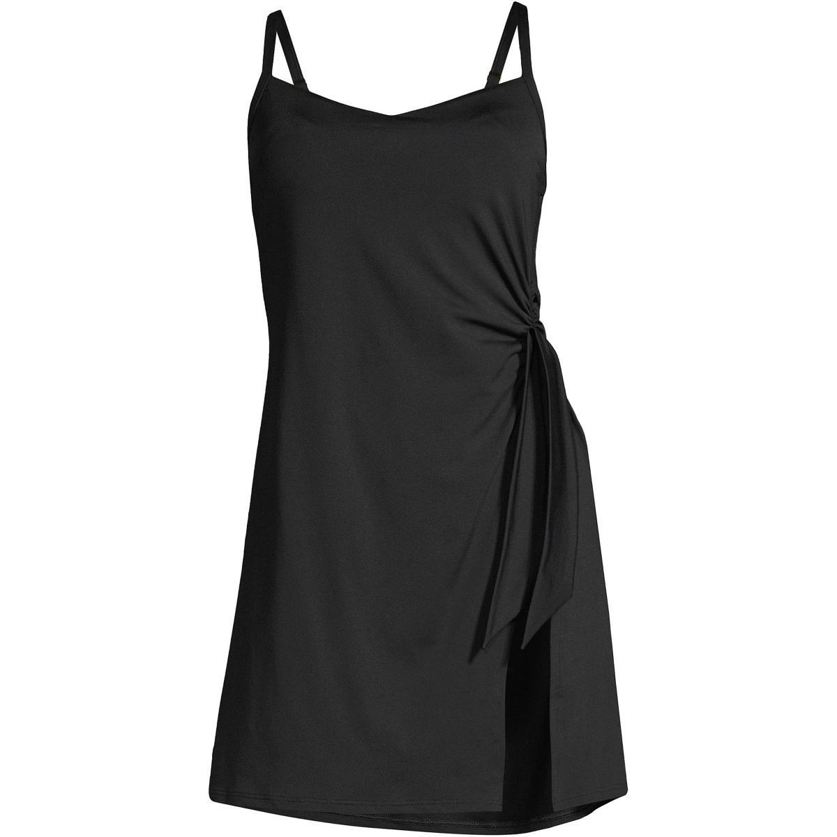 Womens Lands End D-Cup UPF 50 Sweetheart One-Piece Swim Dress Product Image