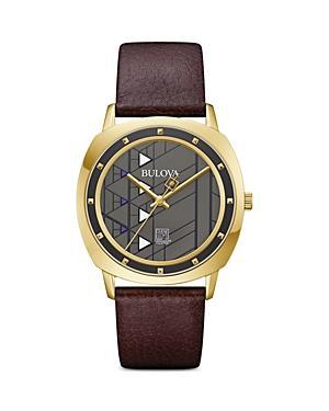 Bulova Mens Frank Lloyd Wright Hollyhock House Stainless Steel Bracelet Watch 39mm Product Image