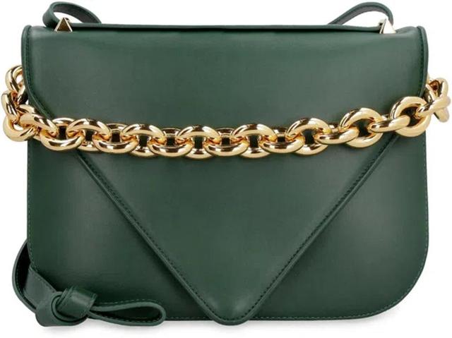 BOTTEGA VENETA Mount Envelope Shoulder Bag In Verde Product Image