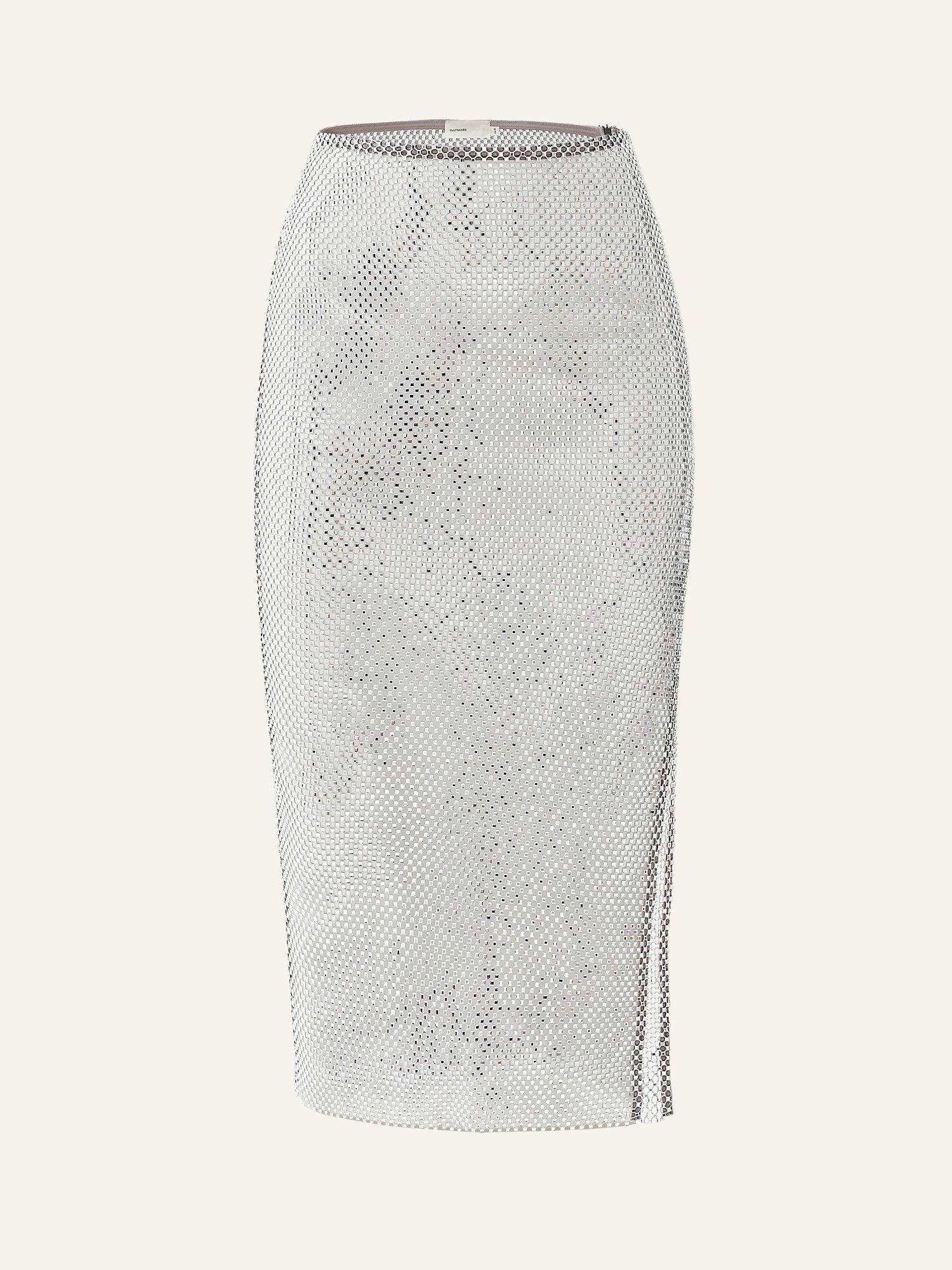 Stardust Pencil skirt in Silver Product Image