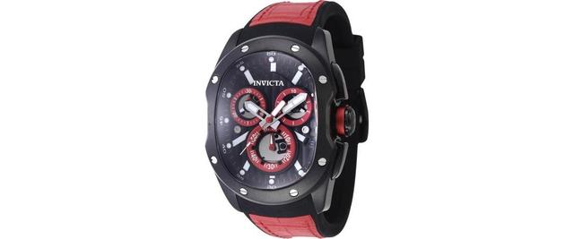 Invicta Mens 45436 Lupah Quartz Chronograph Black Dial Watch - Black Product Image