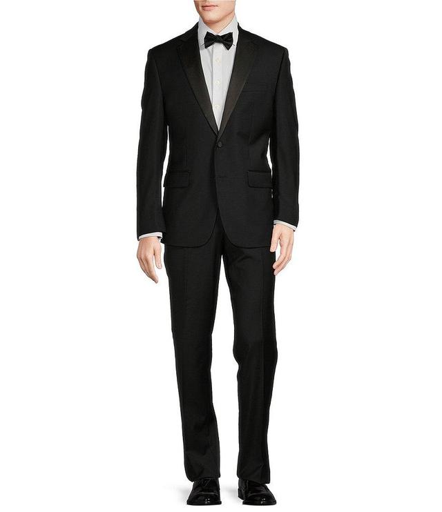 Hickey Freeman Classic Fit Flat Front Solid 2-Piece Tuxedo Suit Product Image