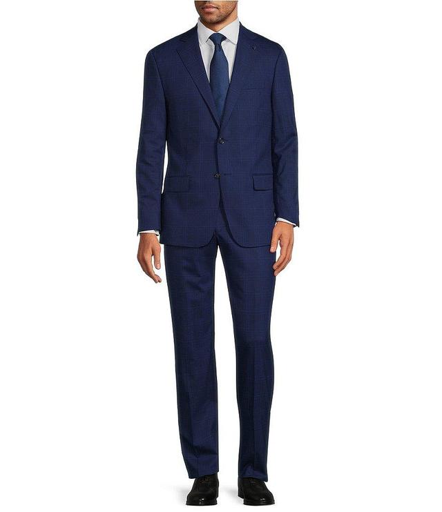 Hart Schaffner Marx New York Fit Flat Front Performance Plaid 2-Piece Suit Product Image