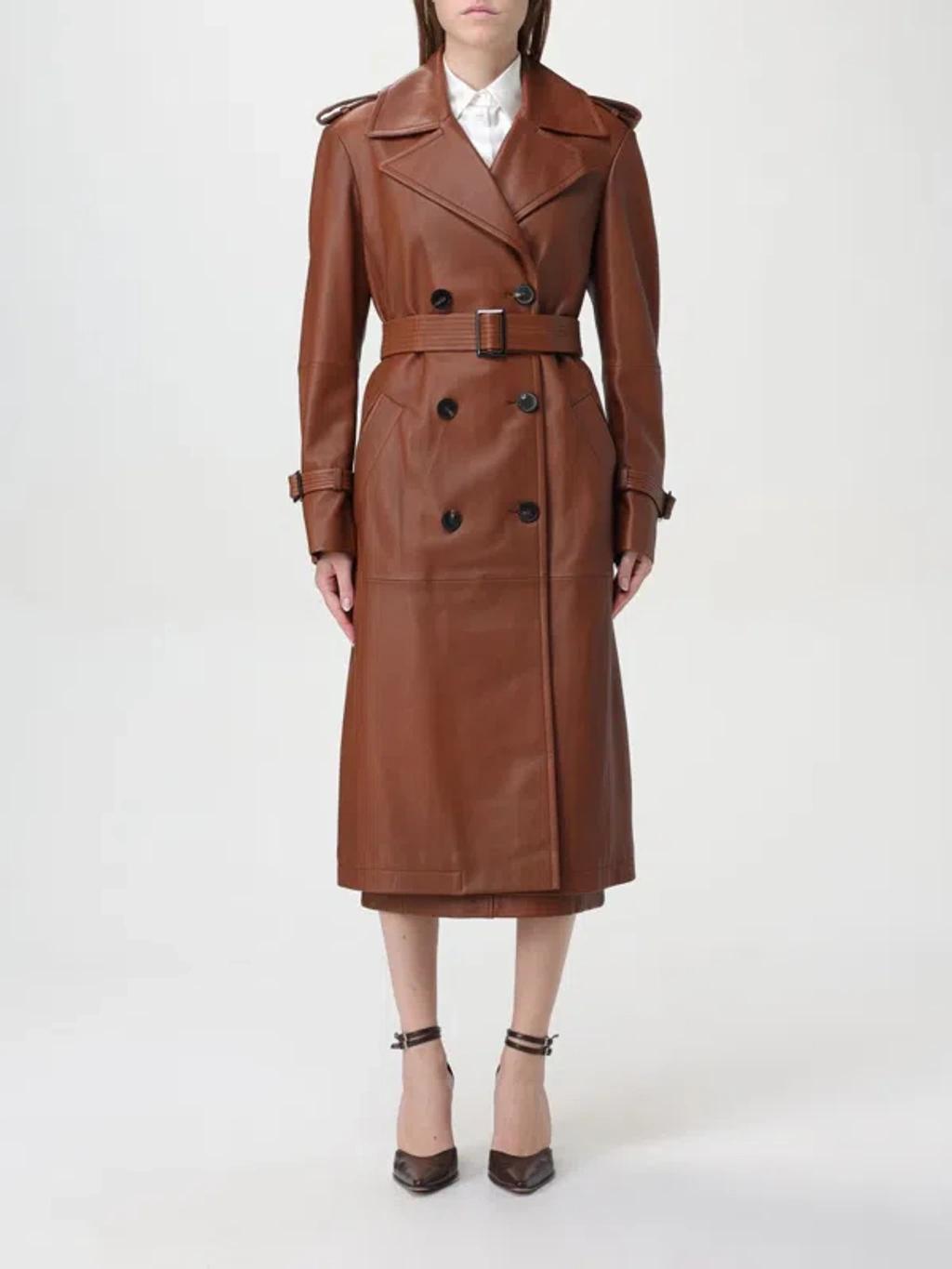 MAX MARA Studio Coat Woman Dark Women In Brown product image