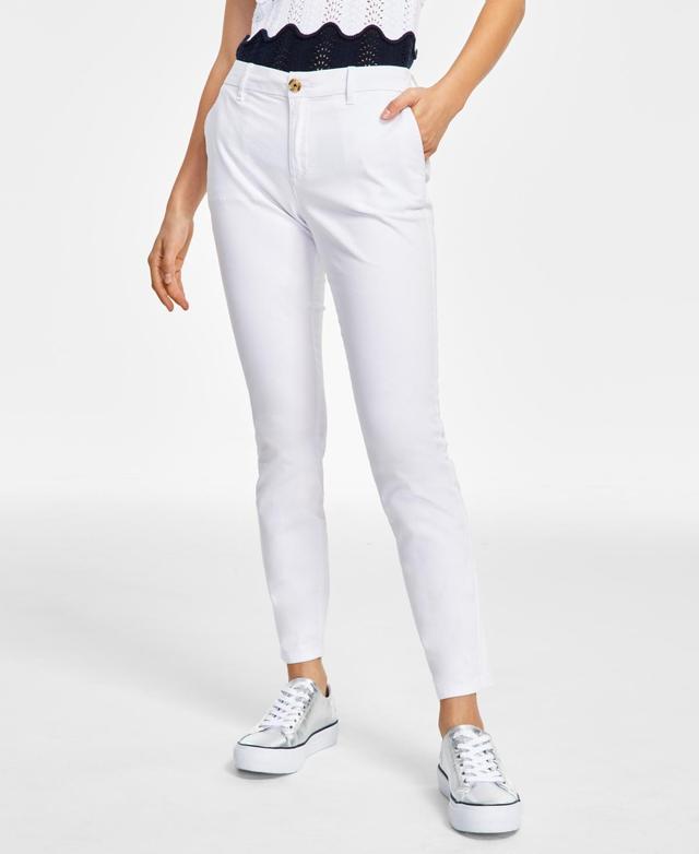 Tommy Hilfiger Womens Th Flex Hampton Cuffed Chino Straight-Leg Pants, Created for Macys Product Image